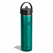 Thermos Hydro Flask 24 Oz Lightweight Wide Flex Straw Cap verde Emerald Green