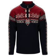 Maglione da uomo Dale of Norway 140th Anniversary Masc Sweater blu scuro Navy Redrose Offwhite
