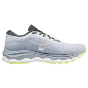 Scarpe da corsa da donna Mizuno Wave Sky 5 azzurro Heather/White/Neo Lime