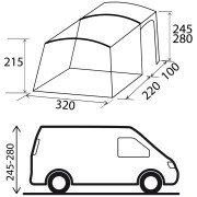Tenda per minibus Brunner Trails