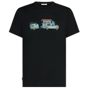 Maglietta da uomo Icebreaker Men Merino 150 Tech Lite SS Tee Transportage nero Black