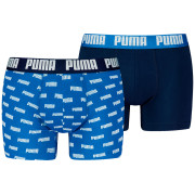 Boxer da uomo Puma Everyday Aop Print Boxer 2P blu/azzurro Blue Combo