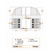 Tenda familiare Vango Tacoma 800XL Package