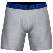 Boxer da uomo Under Armour Tech 6in 2 Pack grigio/blu Academy / / Mod Gray Light Heather