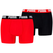 Boxer da uomo Puma Everyday Basic Boxer 2P rosso/nero red / black