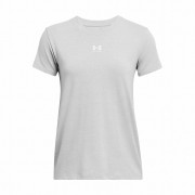 Maglietta da donna Under Armour Off Campus Core SS grigio chiaro ModGrayLightHeather/White