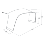Annesso alla tenda Outwell Wakefield XL Tent Connector