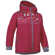 Giacca softshell per bambini Zulu Forest K lampone Raspberry