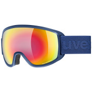 Occhiali da sci Uvex Topic FM spheric blu navy matt dl/rainbow-ros