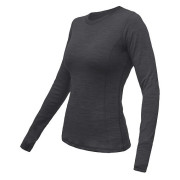 Maglietta sportiva da donna Sensor Merino Bold dl.rukáv grigio scuro Anthracite Gray