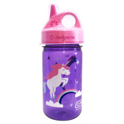 Bottiglia per bambini Nalgene Grip-n-Gulp 350 ml viola scuro/rosa PurplePinkUnicorn