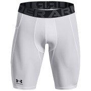 Pantaloni termici da uomo Under Armour HG Armour Lng Shorts bianco White/Black