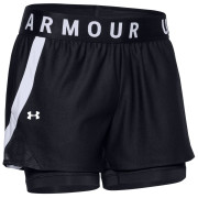 Pantaloncini da donna Under Armour Play Up 2-in-1 Shorts nero Black/Black/White