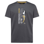 Maglietta da uomo La Sportiva Solution T-Shirt M grigio Carbon/Yellow