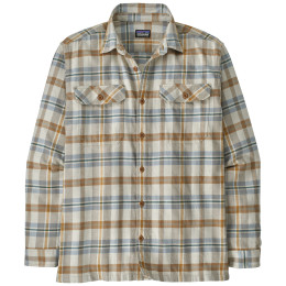 Camicia da uomo Patagonia Fjord Flannel Shirt Midweight beige Fields: Natural