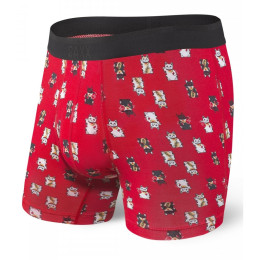 Boxer Saxx Platinum Boxer Brief Fly rosso RedLuckyCat