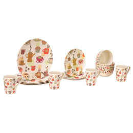 Set di stoviglie Vango Bamboo 4-Person Set beige CoffeeCupPrint