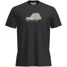 Maglietta funzionale da uomo Icebreaker M Mer 150 Tech Lite SS Tee Cosy Camper nero Black