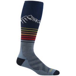 Calzini da uomo Darn Tough Steep Lines Otc Lightweight With Cushion blu/grigio eclipse