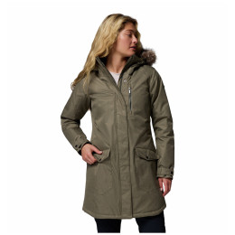 Giacca invernale da donna Columbia Suttle Mountain™ Long Insulated Jacket verde Stone Green