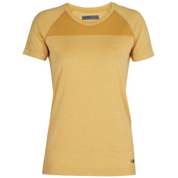 Maglietta da donna Icebreaker W Motion Seamless SS Crewe giallo SafflerHeather