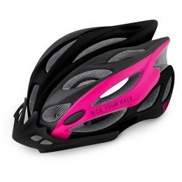Casco da ciclismo R2 Wind nero/rosa