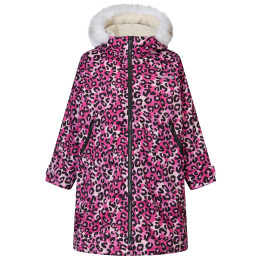 Cappotto impermeabile per bambini Regatta Junior Waterproof Changing Robe Pro Pink rosa ExPinkLeop