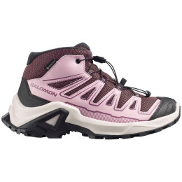 Scarpe da bambino Salomon X Ultra Mid Gtx J Huckleberry-Dawn Pink-Concord Grape rosa Huckleberry / Dawn Pink / Concord Grape