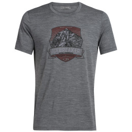 Maglietta da uomo Icebreaker Mens Tech Lite SS Crewe Everest Crest grigio GritstoneHthr