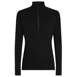 Maglietta funzionale da uomo Icebreaker Men Mer 200 ZoneKnit LS Half Zip nero Black