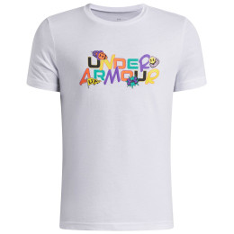 Maglietta sportiva per bambini Under Armour UA B Patch Pack Wm SS White bianco/nero White / / Black