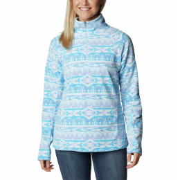 Felpa da donna Columbia Glacial™ IV Print 1/2 Zip azzurro Serenity 80s Stripe Print