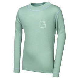 Maglietta sportiva per bambini Sensor Merino DF Logo Up Basil Green verde chiaro Basil Green