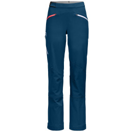 Pantaloni da donna Ortovox Col Becchei Pants W blu petrol blue