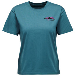 Maglietta da donna Black Diamond W Mountainscape SS Tee