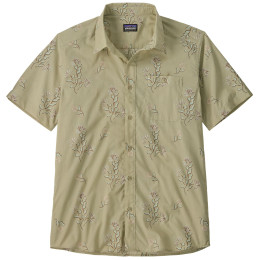 Camicia da uomo Patagonia Men's Go-To Shirt verde Ocean Blooms: Weathered Stone