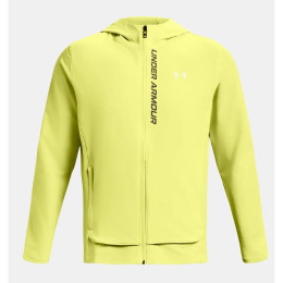 Giacca a vento da uomo Under Armour Outrun the Storm Jacket verde chiaro Lime Yellow / Marine OD Green / Reflective