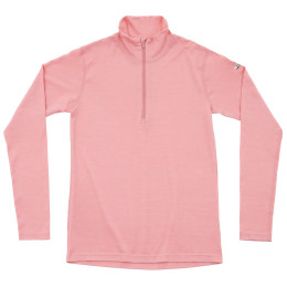 Maglietta sportiva da donna Devold Breeze Plus Merino 200 Zip Neck Wmn rosa APRICOT