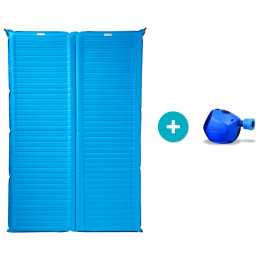 Materassino gonfiabile Therm-a-Rest NeoAir Camper Duo + Pumpa Torr blu MediterraneanBlue