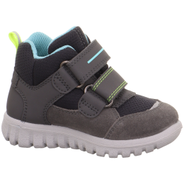 Scarpe da bambino Superfit Sport7 Mini Grau/Gelb