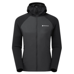 Giacca invernale da donna Montane F Sirocco Lite Hoodie nero BLACK