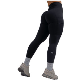Leggings da donna Nebbia High-Waist Sculpting Leggings with Pockets Primal nero BLACK