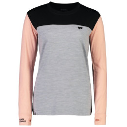 Maglietta sportiva da donna Mons Royale Yotei Bf Ls Dream State rosa/nero DreamState