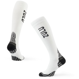 Calze a compressione Zulu Run Compression W bianco/nero