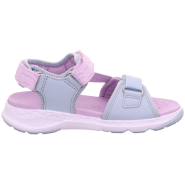 Sandali da bambino Superfit Criss Cross Light Blue rosa HELLBLAU/LILA