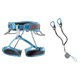 Set da ferrata Ocún Via Ferrata Twist Tech Eco Captur Lite Swivel Set grigio/blu Grey / Blue