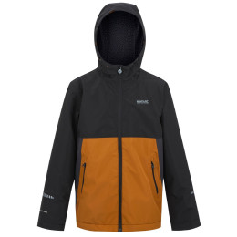Giacca da bambino Regatta Hillain Warm Lined nero/marrone Blk/PmSp/Ash