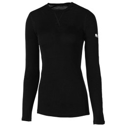 Maglietta da donna Zulu Merino 160 Long nero Black