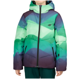 Giacca invernale per bambini 4F Technical Jacket M1278 blu/verde Multicolour Allover