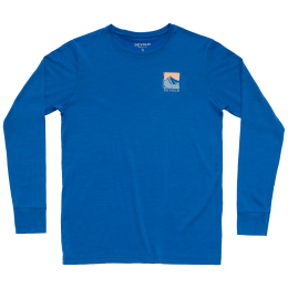 Maglietta funzionale da uomo Devold Classic Summit Ls Man blu Royal